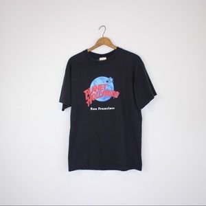 Vintage Black Planet Hollywood Graphic T-shirt